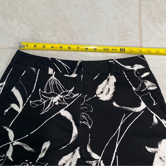 Larry Levine Black & White Cropped Pants A6 - Picture 6 of 11